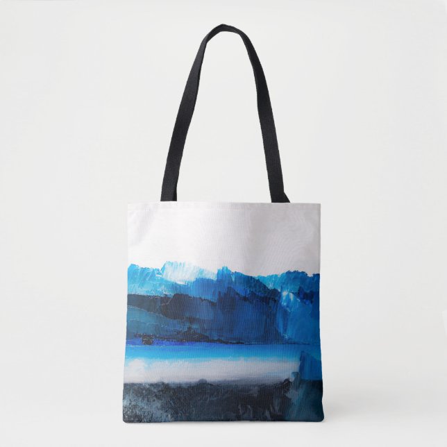 Bolsa Tote Abstrato Canvas: Textura de arte moderna. (Frente)