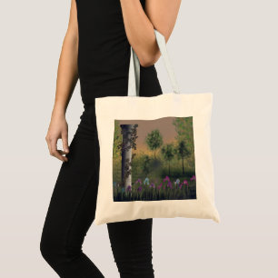 Bolsa Tote Abstrato cartoon digital landskets flo