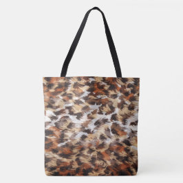 Bolsa Tote Abstrato castanho