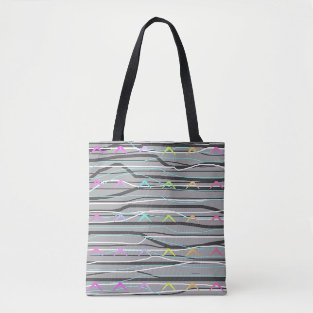 Bolsa Tote ABSTRATO cinza (Frente)