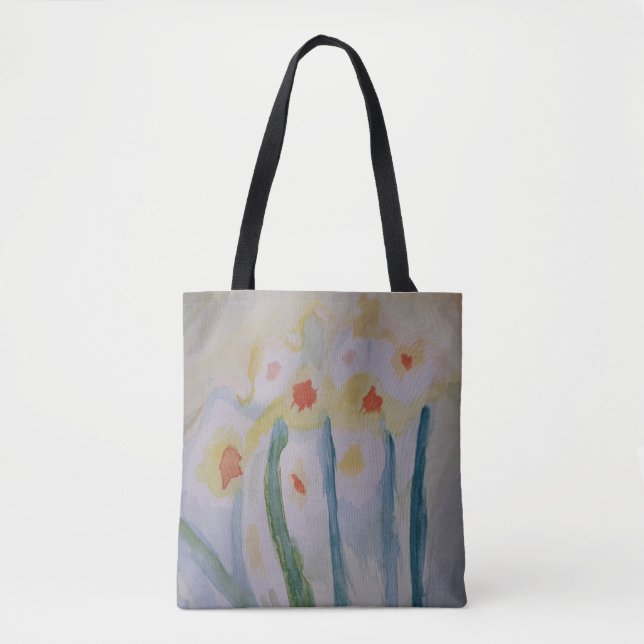 Bolsa Tote Abstrato Daffodils Toolag (Frente)