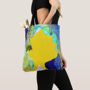 Bolsa Tote Abstrato de aquarela da Silhoule art