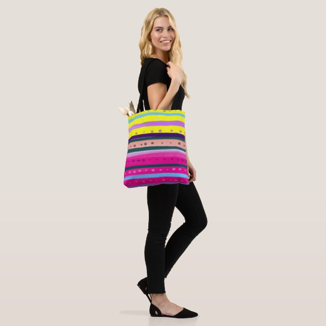 Bolsa Tote abstrato de arte colorida da Boêmia (No(a) Modelo)