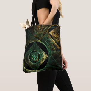 Bolsa Tote Abstrato de arte de vibrações mágicas