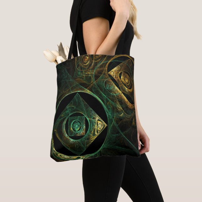 Bolsa Tote Abstrato de arte de vibrações mágicas (Close Up)