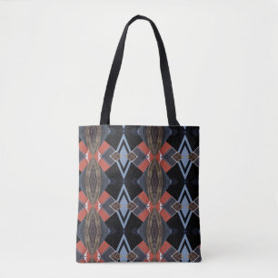 Bolsa Tote abstrato de barcos de madeira