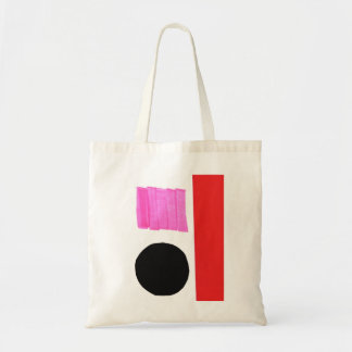 Bolsa Tote Abstrato de Colagem de Arte Moderna Minimalista Co