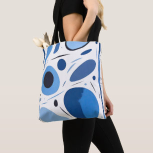 Bolsa Tote Abstrato de Espelhamento Circular