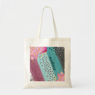 Bolsa Tote Abstrato de espumante Design de Pastel