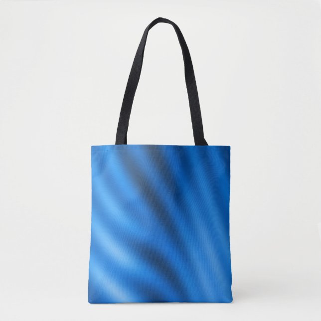Bolsa Tote Abstrato de Gradiente Azul Indigo (Frente)
