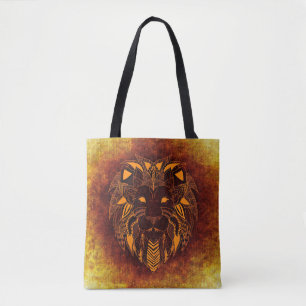 Bolsa Tote Abstrato de leão