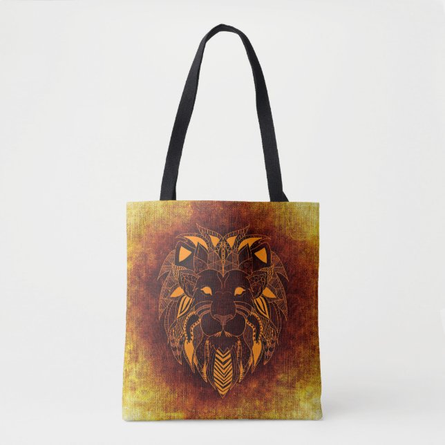 Bolsa Tote Abstrato de leão (Frente)