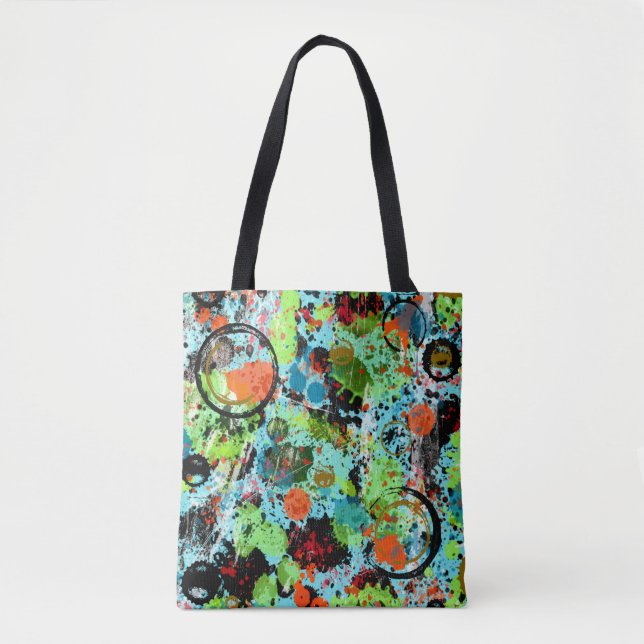 Bolsa Tote Abstrato de Luta comida (Frente)