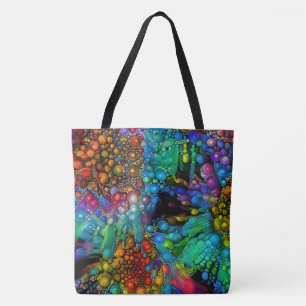 Bolsa Tote Abstrato de Queimaduras Psicodélicas