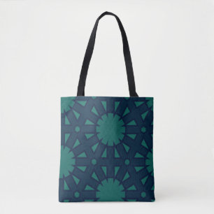 Bolsa Tote Abstrato de Starburst Geométrico Moderno
