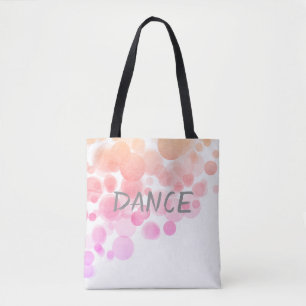 Bolsa Tote abstrato de toalha de dança de aquarela bonito