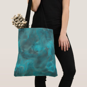 Bolsa Tote Abstrato de Turquesa