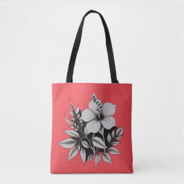 Bolsa Tote abstrato floral