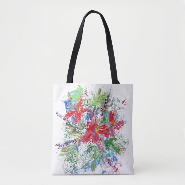 Bolsa Tote Abstrato Floral (Frente)