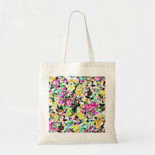 Bolsa Tote Abstrato floral colorido