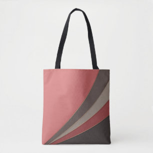 Bolsa Tote Abstrato, impressão simples geométrica simples