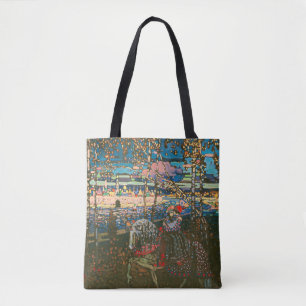 Bolsa Tote Abstrato Kandinsky Casal Anel Colorido
