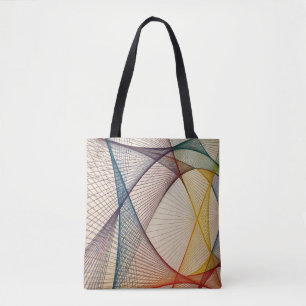 Bolsa Tote Abstrato Linhas Tototosag - Design artístico