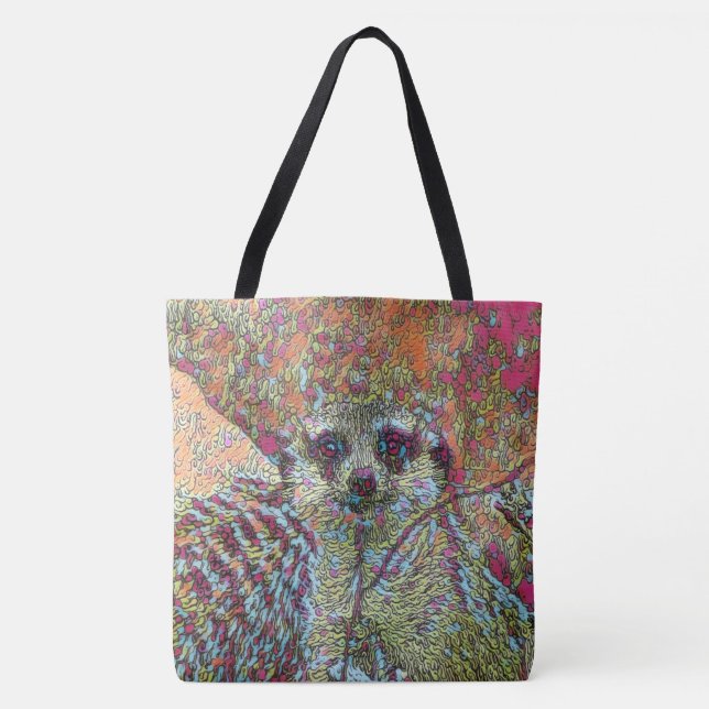 Bolsa Tote Abstrato Meerkat (Frente)