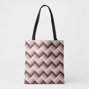 Bolsa Tote Abstrato Modern 3D Stripe sem costura