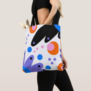 Bolsa Tote Abstrato Moderno Floral