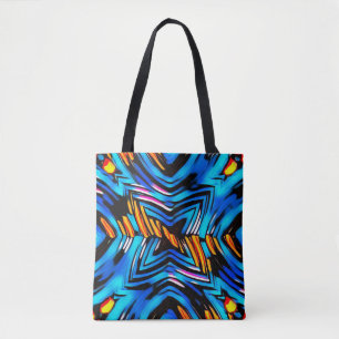 Bolsa Tote Abstrato moderno líquido liquefação moderna ond