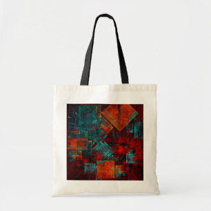 Bolsa Tote Abstrato Moderno Padrão Artístico Legal Colorido