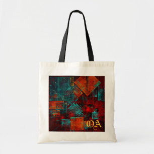 Bolsa Tote Abstrato Moderno Padrão Artístico Legal Colorido
