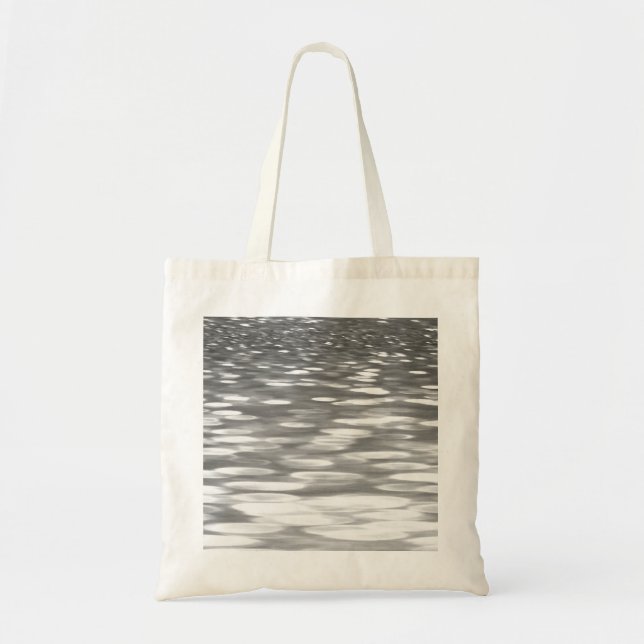Bolsa Tote Abstrato nº 3: Agulhador de cinza prateada (Frente)