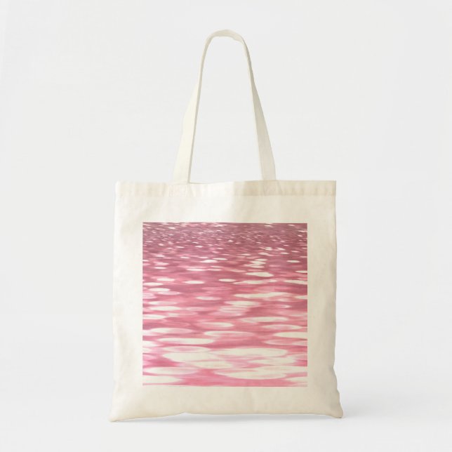 Bolsa Tote Abstrato nº 3: Grelha rosa (Frente)