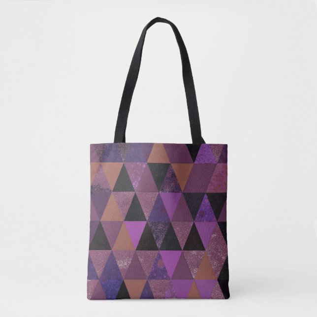 Bolsa Tote Abstrato nº 831 Paixão Roxo (Frente)