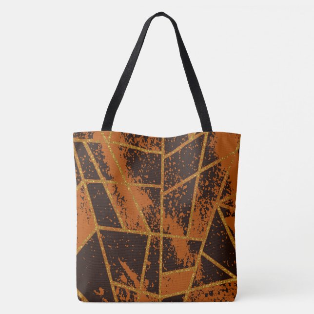 Bolsa Tote Abstrato nº 944 Brown (Verso)
