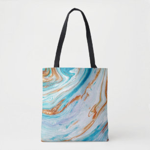 Bolsa Tote Abstrato-oceano-ART. Luxo natural. Estilo Incorpo