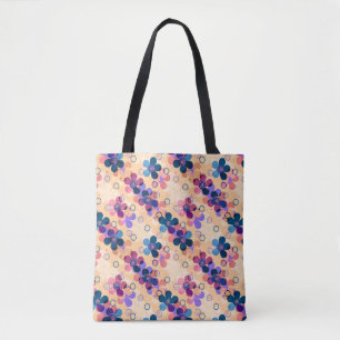 Bolsa Tote Abstrato para crianças flores bonitinhas de desenh