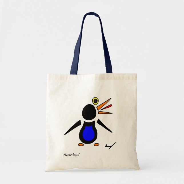 Bolsa Tote Abstrato Penguin Tote Bag (Frente)