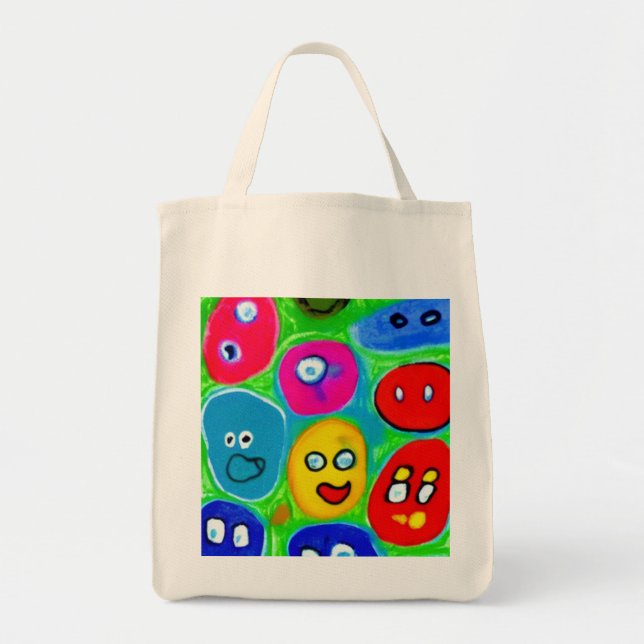 Bolsa Tote Abstrato Pet Rock (Frente)