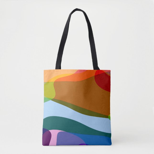 Bolsa Tote Abstrato Rainbow 605 (Frente)