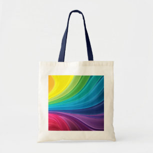 Bolsa Tote Abstrato Rainbow Swirl Toe Bag