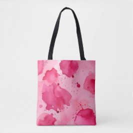 Bolsa Tote Abstrato Rosa sobre Rosa