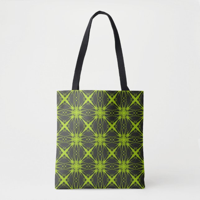 Bolsa Tote Abstrato verde. Gráficos de moda.abstra (Frente)