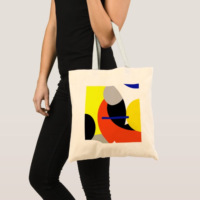 Bolsa Tote Abstrato Vermelho Amarelo (Frente (produto))