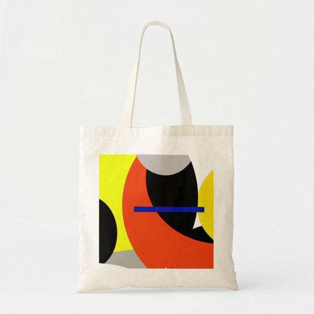 Bolsa Tote Abstrato Vermelho Amarelo (Frente)