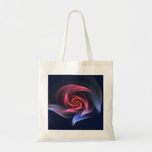 Bolsa Tote Abstrato Vortex Forma Vermelha E Azul