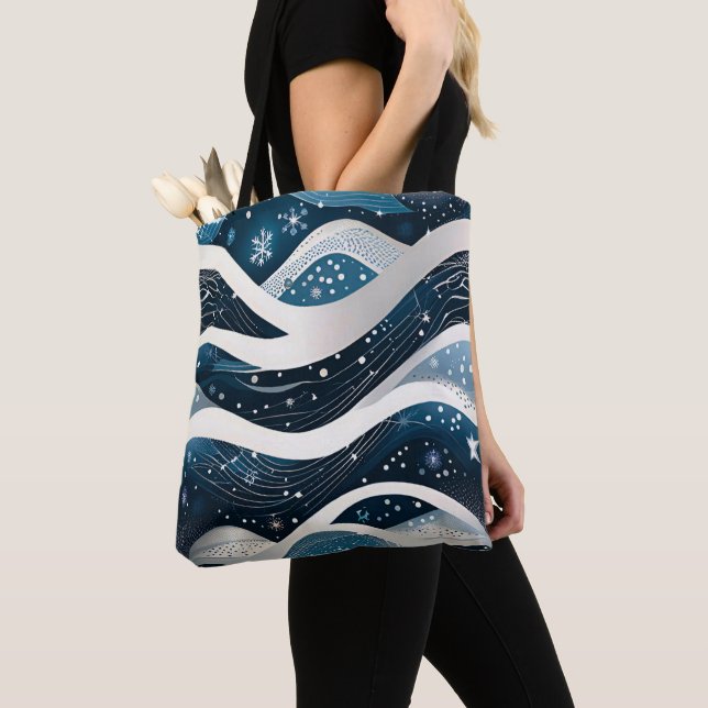 Bolsa Tote Abstrato Winter Wonderland (Close Up)