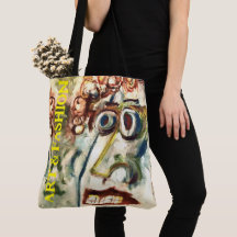 Abstrato Womens Face Art/Fashion